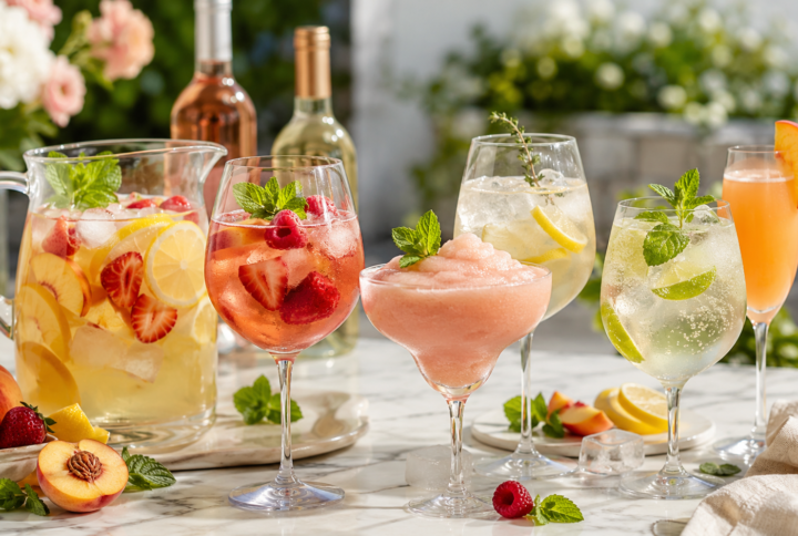 Letnie drinki z winem: sangria, frosé, szprycer i pomysły z prosecco